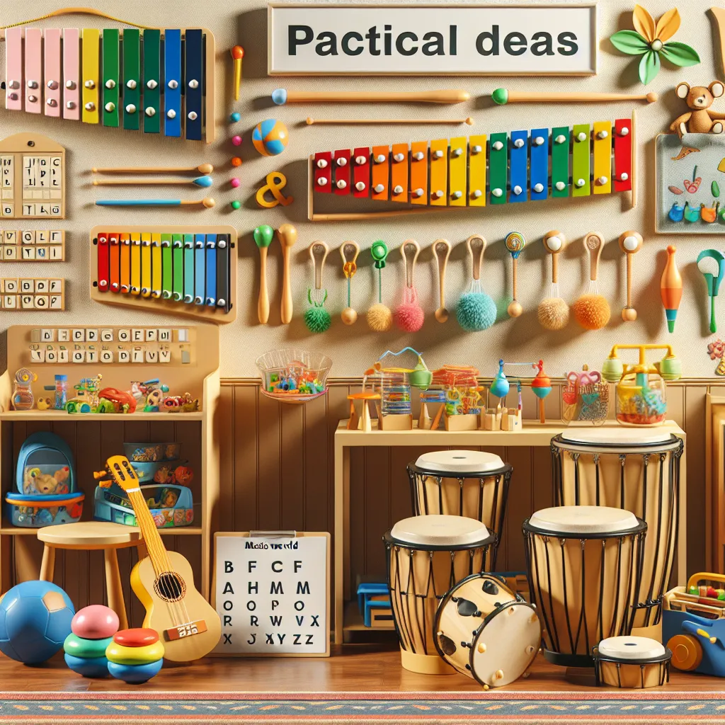 Muzyczny świat w przedszkolu i żłobku – praktyczne pomysły na wyposażenie